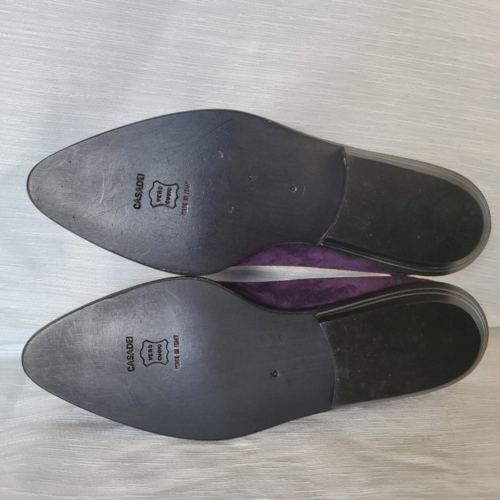 CASADEI Italian high quality luxury  monogram shoe 36 loafer slip on flat - Picture 12 of 17